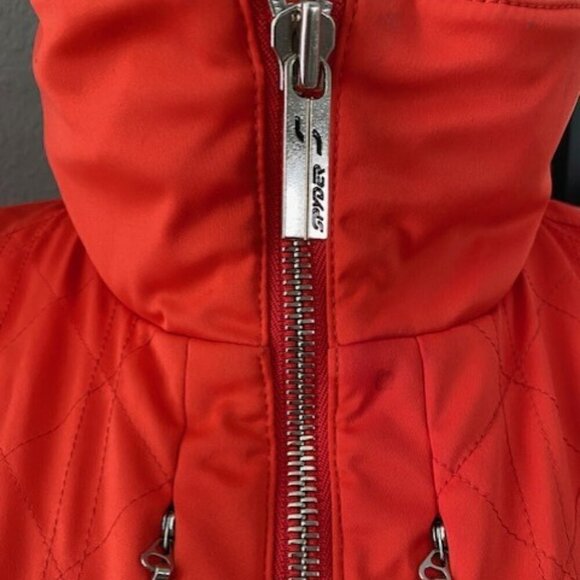 VINTAGE Y2K Spyder Xtl 10000 Ski Snowboard Winter Jacket Coat Coral Orange Sz 8 - Picture 9 of 16